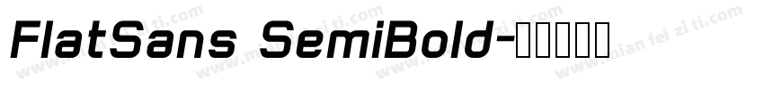 FlatSans SemiBold字体转换
